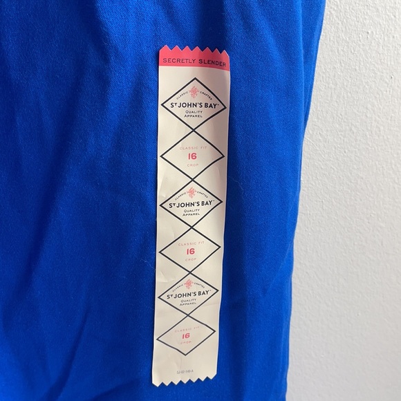 New Blue Capris from St. John’s Bay Size 16 - Picture 3 of 9